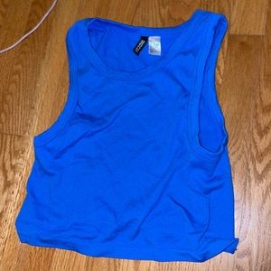 Ribbed Royal Blue Tank Top